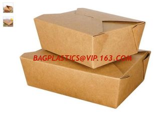 China China Wholesale Disposable Take Away Kraft Paper Lunch Box/Paper food Container,disposable kraft paper lunch box,food pa supplier