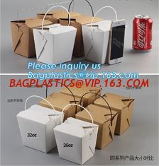 China Disposable paper packaging take away lunch box_Wholesale fast food Kraft Paper Box_ custom logo print fast food packagin supplier