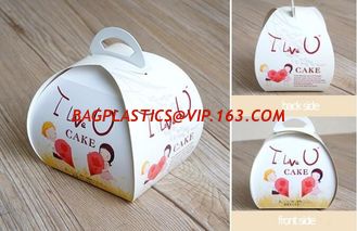 China Cake Box Cake Packaging Container Food Paper Gift Box,Cheap Wholesale Custom Printed Matt Lamination Art Paper Cake Box supplier