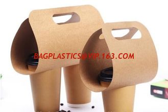 China coffee paper cup carriers,Paper cup carrier for coffee shop cups take away packing paper board carriers, wine carrier, supplier