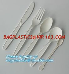 China cornstarch biodegradable PLA eco plastic cutlery sets,Plastic spoon fork chopsticks Wheat Straw Reusable Camping Biodegr supplier