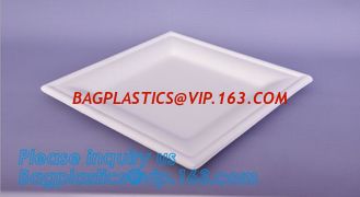 China 7 inch Pretty Food Grade Eco Biodegradable Tableware Disposable Corn Starch Plate,corn starch disposable plastic plates/ supplier