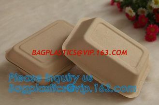 China biodegradable sugarcane food container 6inch 450ml to-go burger box,Eco-friendly Biodegradable Corn Starch Food Containe supplier