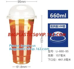 China coffee cups with lids organic fancy disposable paper cup PLA,CPLA Biodegradable Flat Lid For Hot Cup, bagease bagplastic supplier