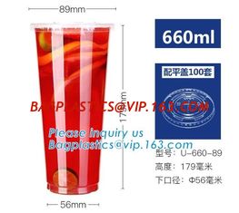 China 280ml High Heat Resistance plastic bottle white drinking Cup,100% Eco-friendly Compostable CPLA Lid/Cover/Cap bagease pa supplier