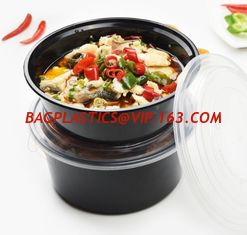 China 8oz 240ml disposable transparent pla tableware food container plastic bowl,pp plastic popcorn bowl 1500ml food packaging supplier