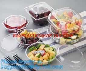 China 32oz Disposable Clear PET Plastic Salad Bowl With Lid PLA Biodegradable Salad Bowl,24oz Pet Disposable Plastic Salad Bow supplier