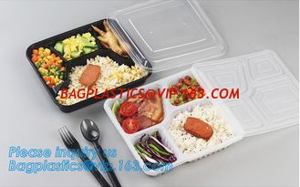 China 650ml hot selling disposable pp plastic snack food boxfood grade disposable plastic food sushi box container tray packag supplier