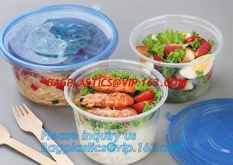 China 550ml Microwavable Plastic Disposable Food Packaging Container Rice Bowls For Food,Pp Round disposable cheap high qualit supplier