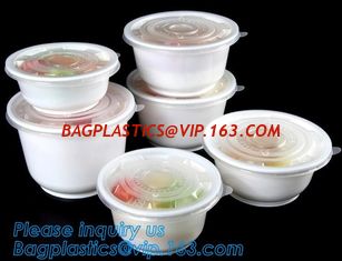 China Pp Round disposable cheap high quality plastic bowl with lid,disposable package PP new plastic salad food bowl with seal supplier