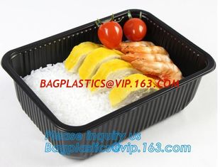 China takeaway food container disposable plastic lunch bento box,square PLA plastic food container,fast food package essential supplier