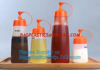 China Food grade LDPE soft squeeze chili hot tomato sauce ketchup plastic bottles,16oz Food Grade Plastic Squeeze Sauce Bottle supplier