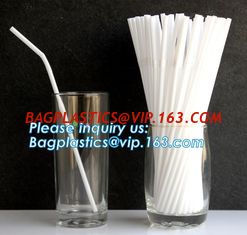 China Custom PLA drinking straws Recycled Biodegradable drinking straws,Biodegradable Cornstarch Drinking Pla Straw 5*207mm Wi supplier