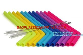 China reusable drinking straws individual wrapped drinking straws silicone funny drinking straws,BPA Free Soft Reusable Drinki supplier