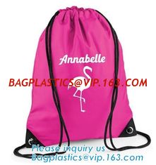 China Polyester fabric drawstring bag /advertising pull rope backpack cloth bag /nylon shoulder pocket customization BAGEASE supplier