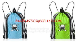 China promotional Gym drawstring backpack tip quality polyester, backpack,sport resistant backpack bag,string closure shoe bag supplier