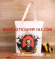 China Promotional wholesale custom natural handled organic plain cotton tote bag, cotton shopping bag, cotton bags bagplastics supplier