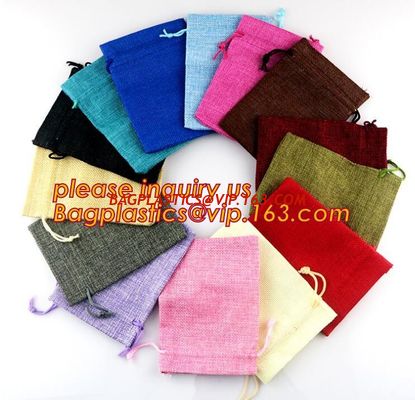 China Wholesale Custom logo printed small 100% organic cotton muslin drawstring gift jewelry bag for sale,Personalized Colorfu supplier