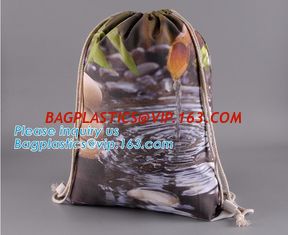 China Eco-Friendly Reusable Drawstring Bag Natural Eco-Friendly Economical Cotton Canvas Drawstring Bag,Dust Cotton Shoe Bags supplier