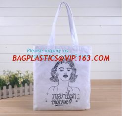 China Handle shoulder dual use recyclable shopping cotton bag,Manufacturer custom-made 12oz white handled cotton canvas tote b supplier