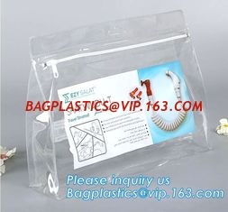 China A5 size clear plastic PP PVC document file bag with zip lock,PVC bag zippered PVC mesh bag EVA document file bag bagease supplier