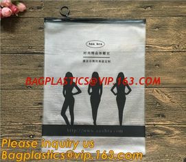 China biodegradable beach bikini swimwear packaging bag pvc zipper bag,Eco friendly Slider Zipper Flat Matt Plastic Bag For Do supplier