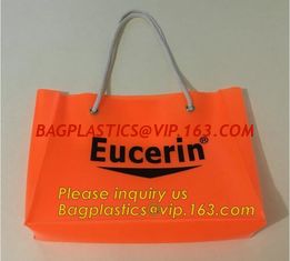 China China manufacturer new arrive customized clear pvc handle bag,Portable Knotted Handle PVC Ice Cooler Bag For one Wine Bo supplier