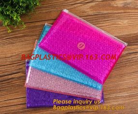 China Bubble k bag/bubble slider bag/bubble zipper bag customize color size printing,Bubble Padded Bag EPE/PO Film Bag E supplier