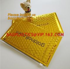 China Slider padded grip seal Golden bags, air bubble bag with slider zipper,design custom anti static plastic black k b supplier