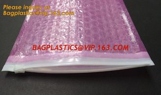 China wholesale metallic glossy holographic cosmetic packing k bubble pouch slider zipper bubble bag bagease bagplastics supplier