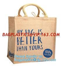 China eco friendly small standard size foldable natural jute shopping bag handle hessian tote bag,printed natural jute shoppin supplier