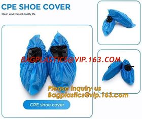 China PE material blue shoe cover cheaper disposable plastic shoe cover,Low Price plastic shoe cover medical,bagease bagplasti supplier