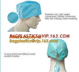China Consumable Products Medical Disposable Cap with low price,Medical Disposable non-woven hospital bouffant cap BAGEASE supplier