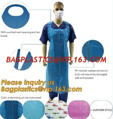 China Clear Medical Disposable Polythene Apron,Medical Disposable PE Apron,Medical Colored Disposable PE Apron For Hospital supplier