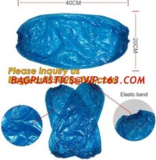 China sleeve covers of non-woven,cpe and PE,sizes are customized,transparent Waterproof PE sleeve cover,Surgical PE Oversleeve supplier