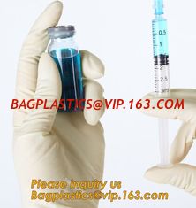 China Natural Disposable Powdered Free Custom Medical Examination Latex Gloves,Powder-free non-sterile 100% natural rubber lat supplier