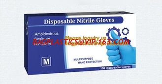China Blue Non-Medical Biodegradable Disposable Powder Free Examination Nitrile Gloves,Hand Gloves Manufacturers powder free n supplier