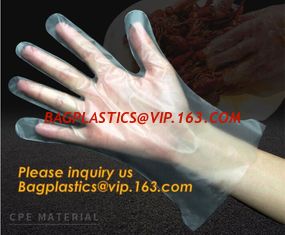 China Disposable Plastic Polythene PE Gloves Cleaning Prepare Food,STERILE TWO FINGER GLOVES IN POLYETHYLENE, small packing PE supplier