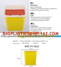 China Plastic Hospital Medical Disposal Waste Sharp Container,plastic round sharps disposal container with lid BAGEASE PACKA supplier