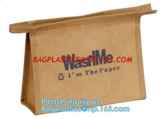 China Dupont Tyvek Material Clear Plastic Makeup Bag, Makeup Artist Tool Bag Custom, Shopping bag durable washable waterproof supplier