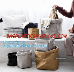 China FREE SHIPPING Washable kraft paper laundry basket household storage bag DuPont tyvek paper shopping bag bagease bagplast supplier