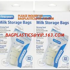 China Custom Design Breast Milk Cooler Bag Liquid Safe Food Storage Bags,Customized disposable plastic baby breast milk refrig supplier