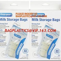China Custom Design Breast Milk Cooler Bag Liquid Safe Food Storage Bags,Customized disposable plastic baby breast milk refrig supplier