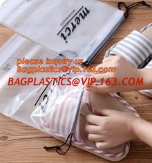 China Biodegradable Customized Logo Printed Poly Drawstring Hotel/Travel Laundry Plastic bag,Shop Disposable Plastic Laundry B supplier