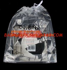 China Biodegradable Square Hotel Small Nylon Plastic Dry Cleaning Mesh Laundry Poly Bags With Custom Logo,Dry Cleaning Bag for supplier