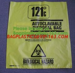 China Cytotoxic Bio Hazard biological waste orange science, Bio-Hazard Trash Bag, Polypropylene Bio Hazard Bags &amp; Autoclavable supplier