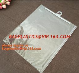 China underwear packaging hanger plastic,Slider Zipper Hanger Hook Bag For Men's Box / Underwear Packaging bagplastics bagease supplier