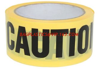 China Yellow PE Warning Tape(Barrier Caution Tape),Red DANGER Tape Caution Tape Roll 3-Inch Non-Adhesive Sharp Red Color Warni supplier