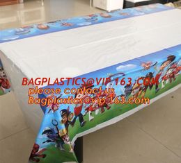 China Lovely 108cm disposable Birthday tablecloth Cartoon Winnie the pooh kids happy birthday party plastic tablecover supplie supplier