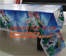 China 108cm *180cm Cartoon princess disposable tablecloth happy birthday party plastic tablecover supplies girls favor 1pcs/lo supplier